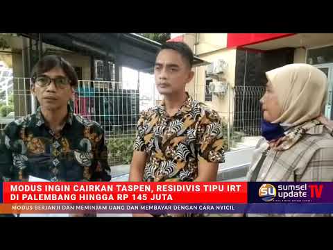 Sumselupdate TV - Ditipu Rp 145 Juta, IRT Laporkan Residivis ke Polda Sumsel