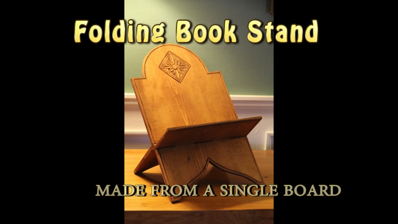 Learn how to make a Wooden Book Stand from a single board ...