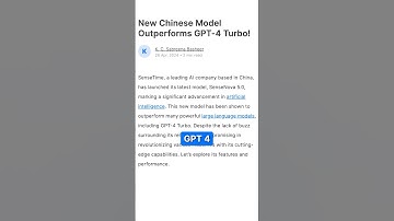 China AI Model beats GPT-4