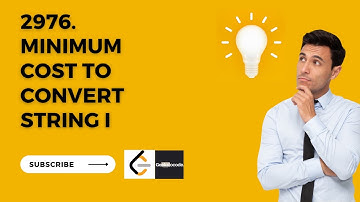 2976. Minimum Cost to Convert String 1 | | Medium || Weekly Contest 377 Geekstocode