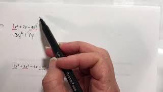 (330) Section 5.3 Adding and Subtracting Polynomials Part 1/2