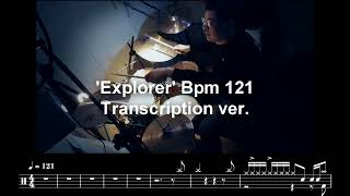 'Explorer'(T-square) Full drum Transcription!!(Bpm121ver.)