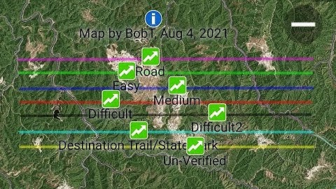 BOB-T trail maps DIY Instructional video on phone or tablet device on Back Country Navigator app Pro