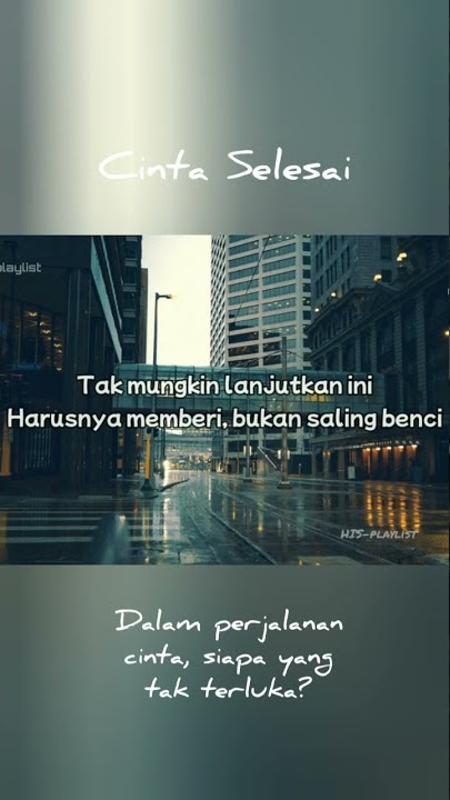 Cinta Selesai - Petrus Mahendra (Lyrics) || WA Story #shorts