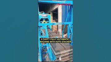 8 Cavity Fully Automatic Fly Ash Bricks Machine I WITH AUTO STACKER SYSTEM  | Small Business #brick