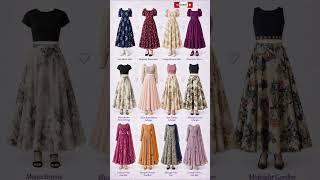 Elegant Floral Dress, Lehenga & Anarkali Outfits | Feminine Indian Fashion Inspiration โจ #shorts