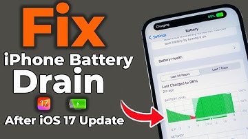 Fix Battery Drain issues on iPhone - iOS 17 Battery Saving Tips