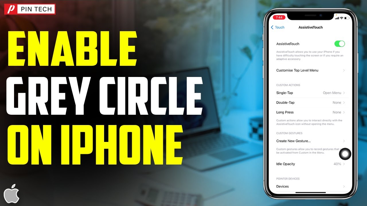 how to enable grey circle on iPhone 2023 PIN TECH YouTube