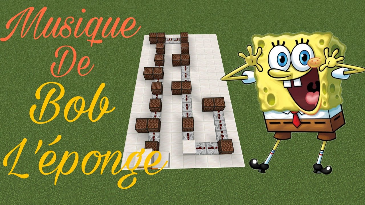 TUTO MINECRAFT : FAIRE LA MUSIQUE DE BOB L'ÉPONGE ! 🎵 - YouTube