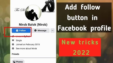 How to add follow button in facebook profile _ 2022 new