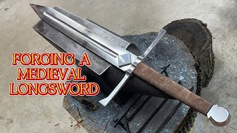 Forging A Medieval Longsword: Full Build #blacksmith #bladesmith #sword