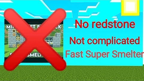 Minecraft 1.19 Easy Super Smelter without Redstone (Java / bedrock / Mcpe / Xbox )