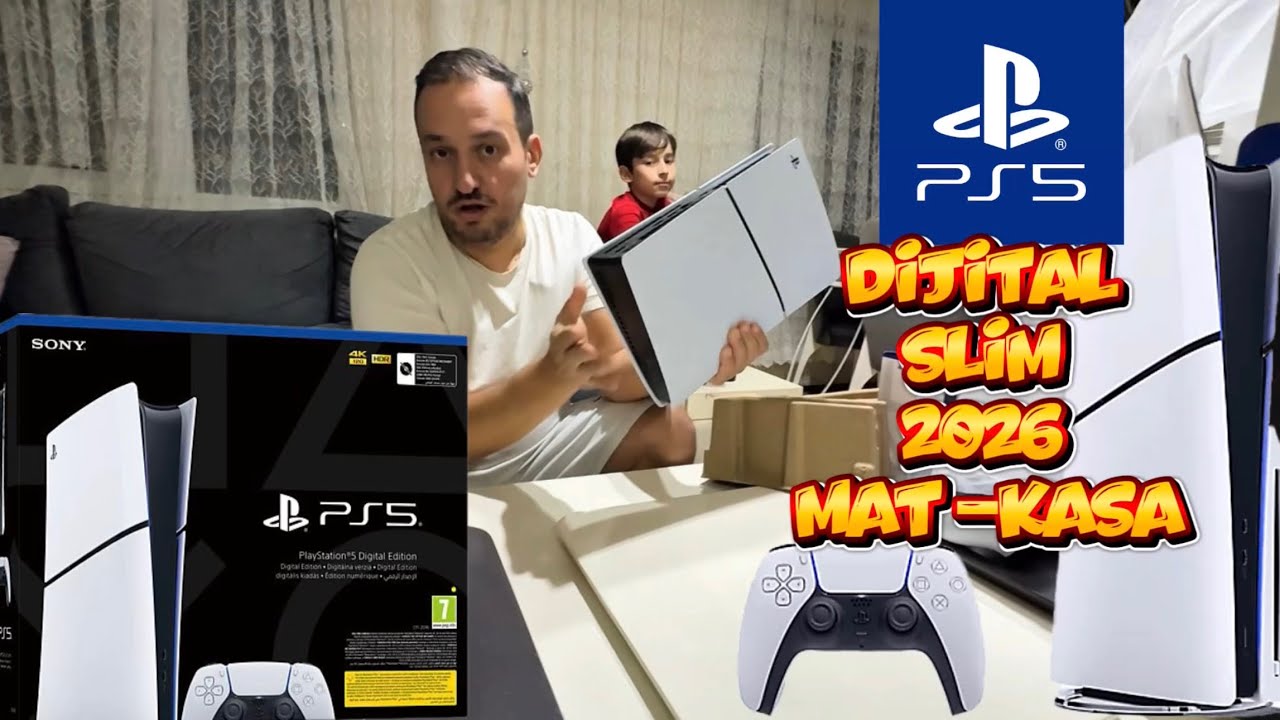 PlayStation 5 Dijital Slim Kutu Açılışı 2026 Mat Kasa 