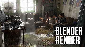 Blender 3d Concept Art Render and Breakdown | The Last of Us Inspired