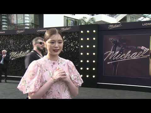 映画『Michael／マイケル』プレミア上映会に参加した紺野彩夏