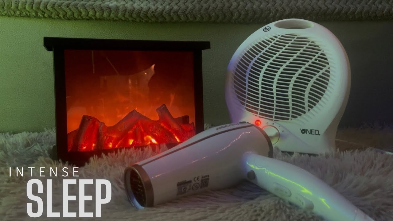 SLEEPING WELL is the KEY to SOLVING EVERYTHING - FIREPLACE, FAN HEATER and HAIR DRYER SOUND (ASMR)