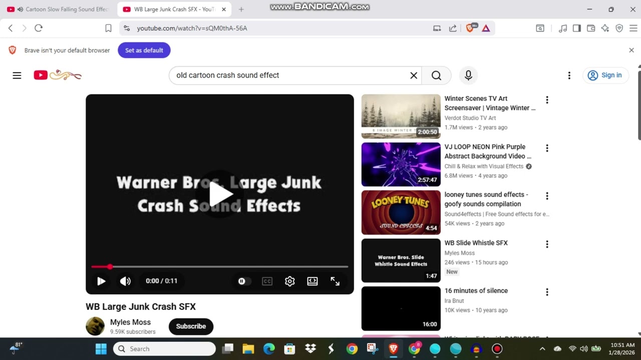 falling and junk crashing sound effects