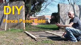 DIY Double Gate from Existing Fence Panel