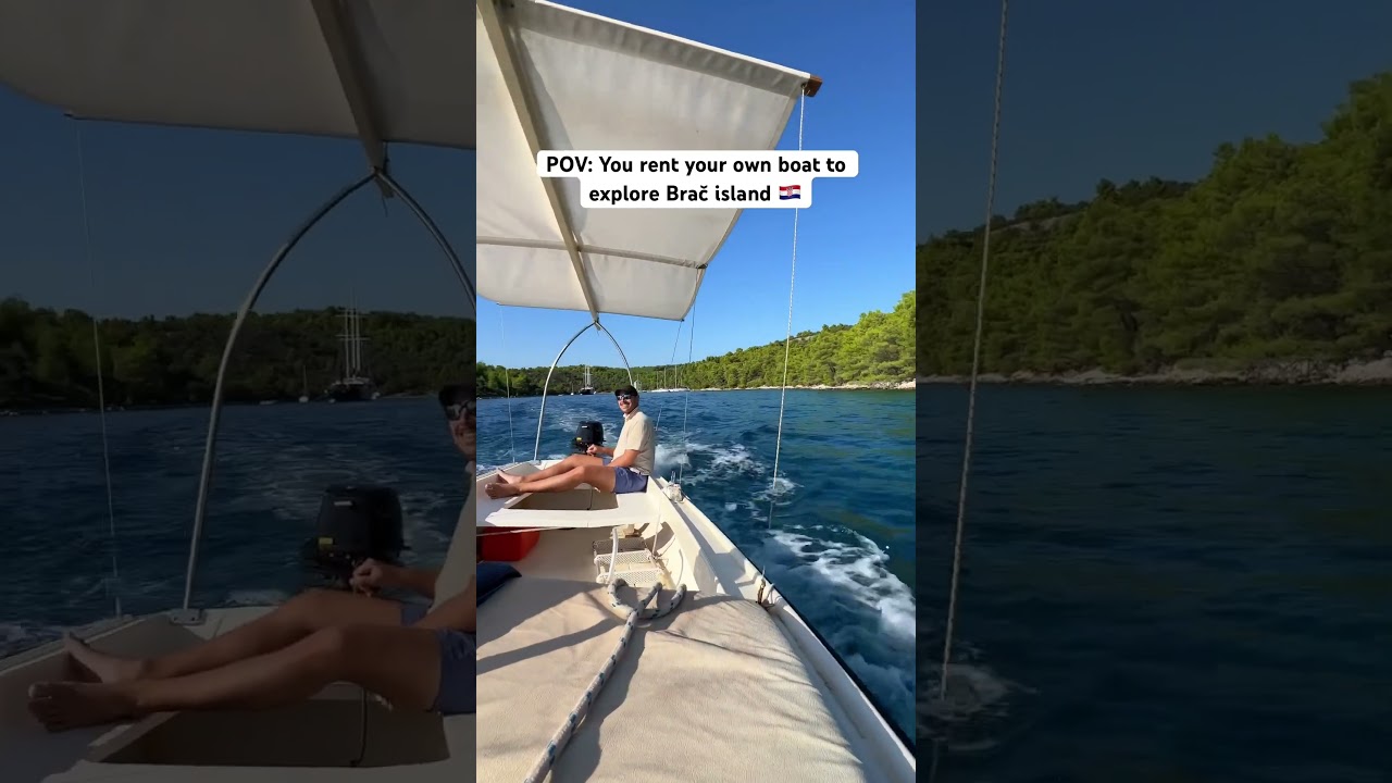 Renting your own boat in Croatia - Brač island 🇭🇷
