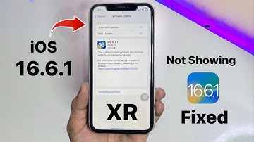 iOS 16.6.1 New Update Not Showing on iPhone XR - Fixed || iOS 16.6.1 iPhone XR