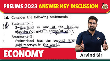 Paper Discussion Cut-Off Analysis & Prelims 2023 Economy Answer Key Discussion