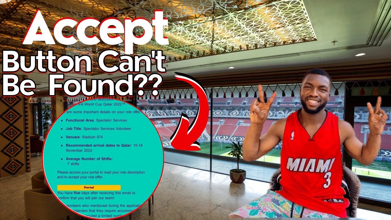 How to fix missing FIFA Volunteer Role Offer ( Accept) Button + Updates for International Volunteers