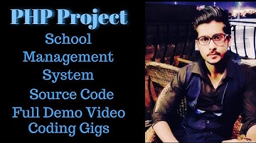1- How to Make a School Management System in php and mysql |2020| PHP HTML CSS Project | Coding Gigs