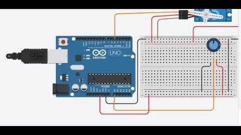 Manejo de Potenciometro y servo motor con arduino emulado en Tinkercad