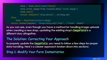 How to Update ImageField in Django Model Using Django Form