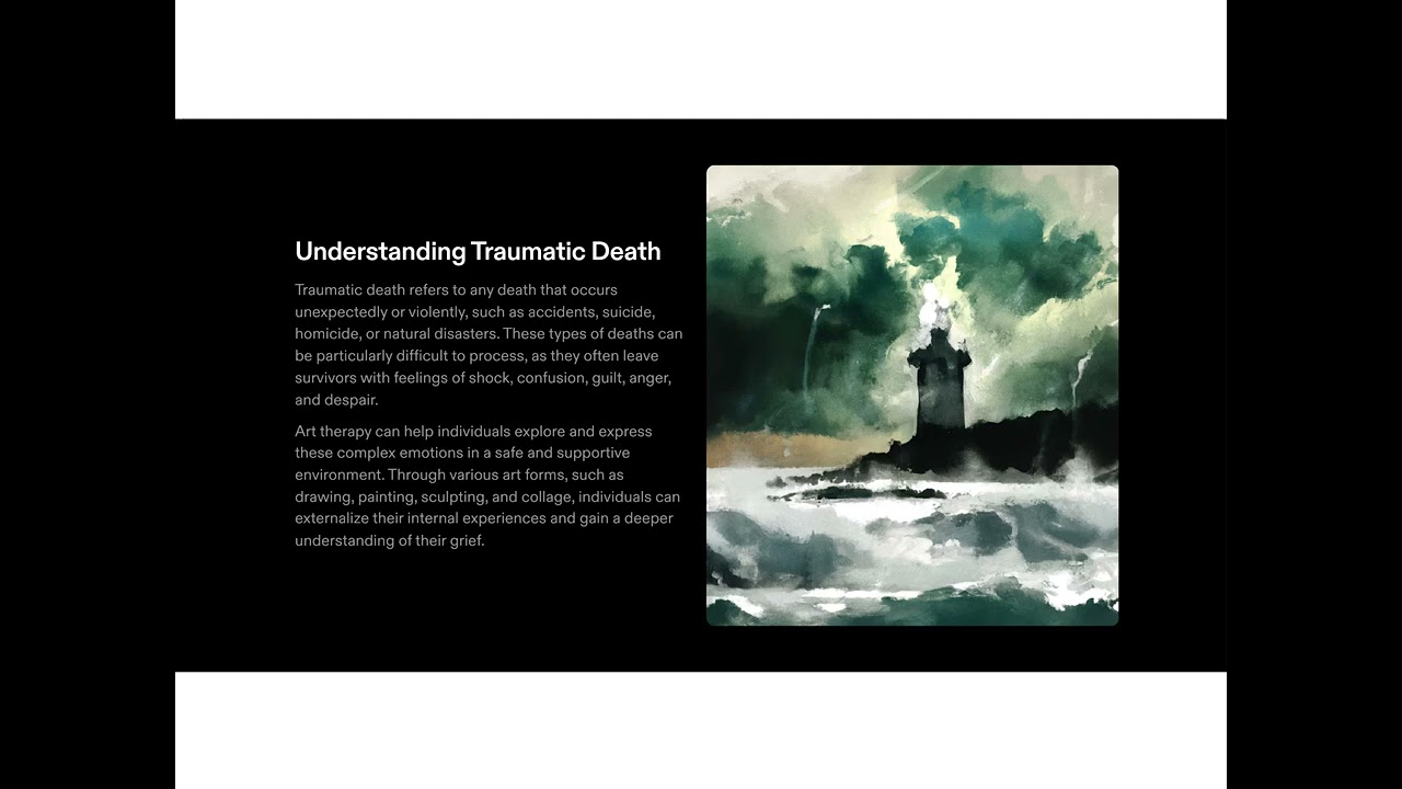Traumatic Death: Coping with traumatic death 