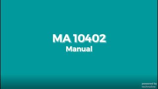 Ma 10402 Manual Installation English Technoline