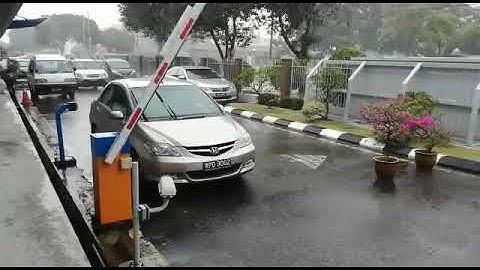 Access with Number Plate in Extreme Rainy Conditions
