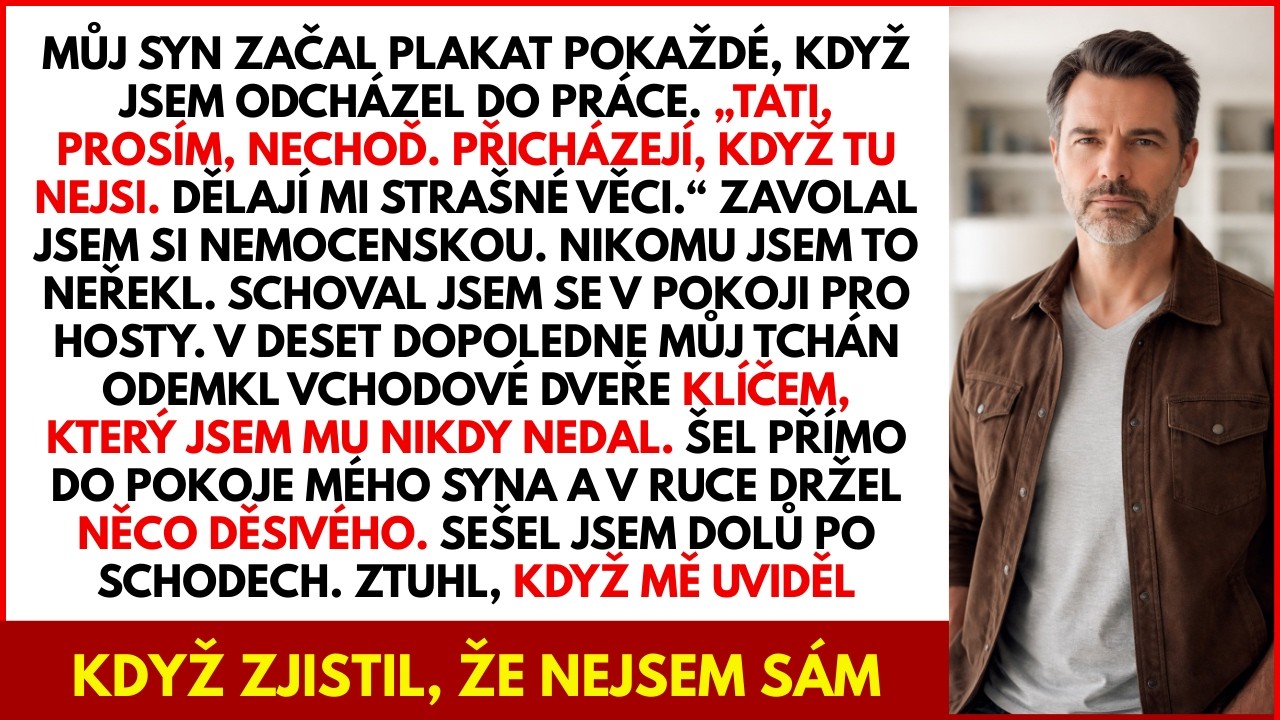 Syn plakal: „Chodí, když odejdeš.“ Vzal jsem si volno a skryl se v pokoji pro hosty… Pravdivý příběh
