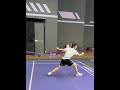 Here comes the resistance band steps for the backhand area! #Badminton #PanYulu #Footwork #Training