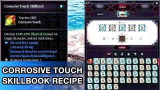 Corrosive Touch Skillbook Recipe - Divinity Original Sin 2