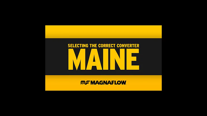 How to Select the Correct Catalytic Converter - Maine | MagnaFlow