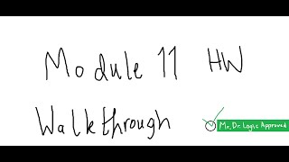 Module 11 Homework Walkthrough [UTM - PSY202]