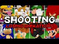Mario Sonic At The Olympic Games DS All Shooting Losing Animations 
