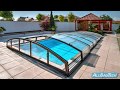 Casablanca infinity schwimmbecken berdachung montage swimming pool enclosure assembling