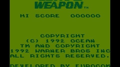 Lethal Weapon - Game Boy (1992)