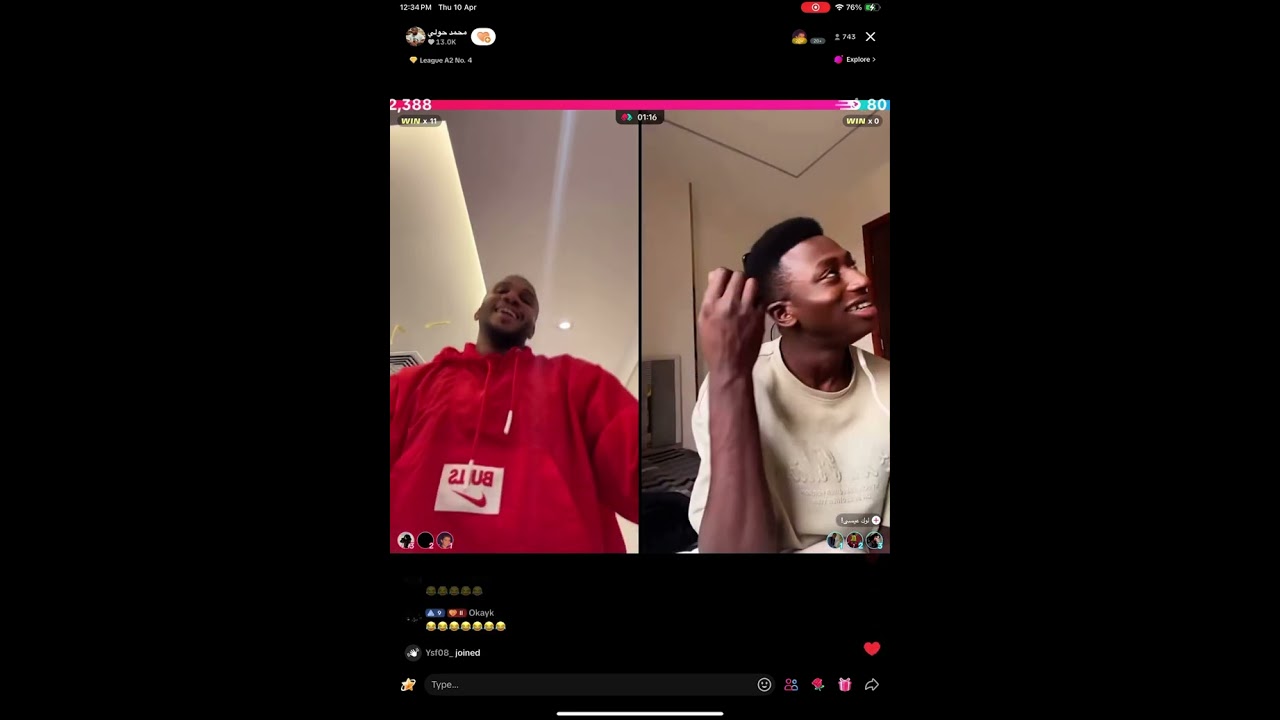 لايف تيك توك محمد حولي 10.04.2025