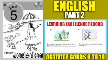 STD 5 Padana Mikavu Rekha 2021|Class5 Learning Excellence Record| English Activity Cards|Part2|SCERT