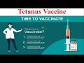 Tetanus Vaccine || From Lockjaw to Lifesaver || Why & Who Require Tetanus Vaccination