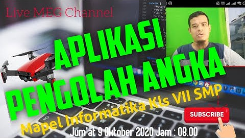 Aplikasi Pengolahan Angka || beberapa softwer pengolah angka II untuk smp