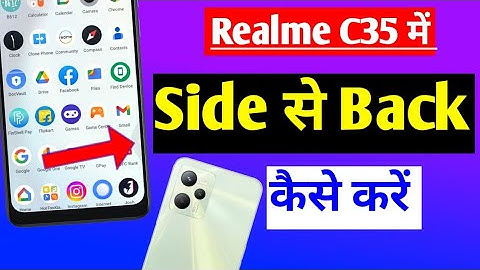 Realme C35 gestures navigation setting
