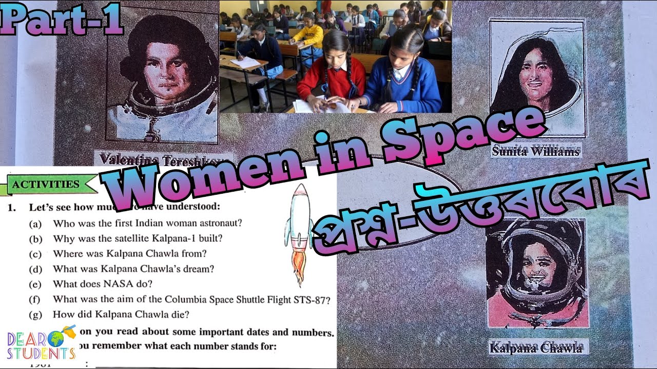 “Women in Space” Class 7, Question answers, English textbook, Part-1