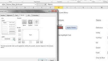 Manual Theme Change for the Delicious Drop-down Menu for Excel 2010