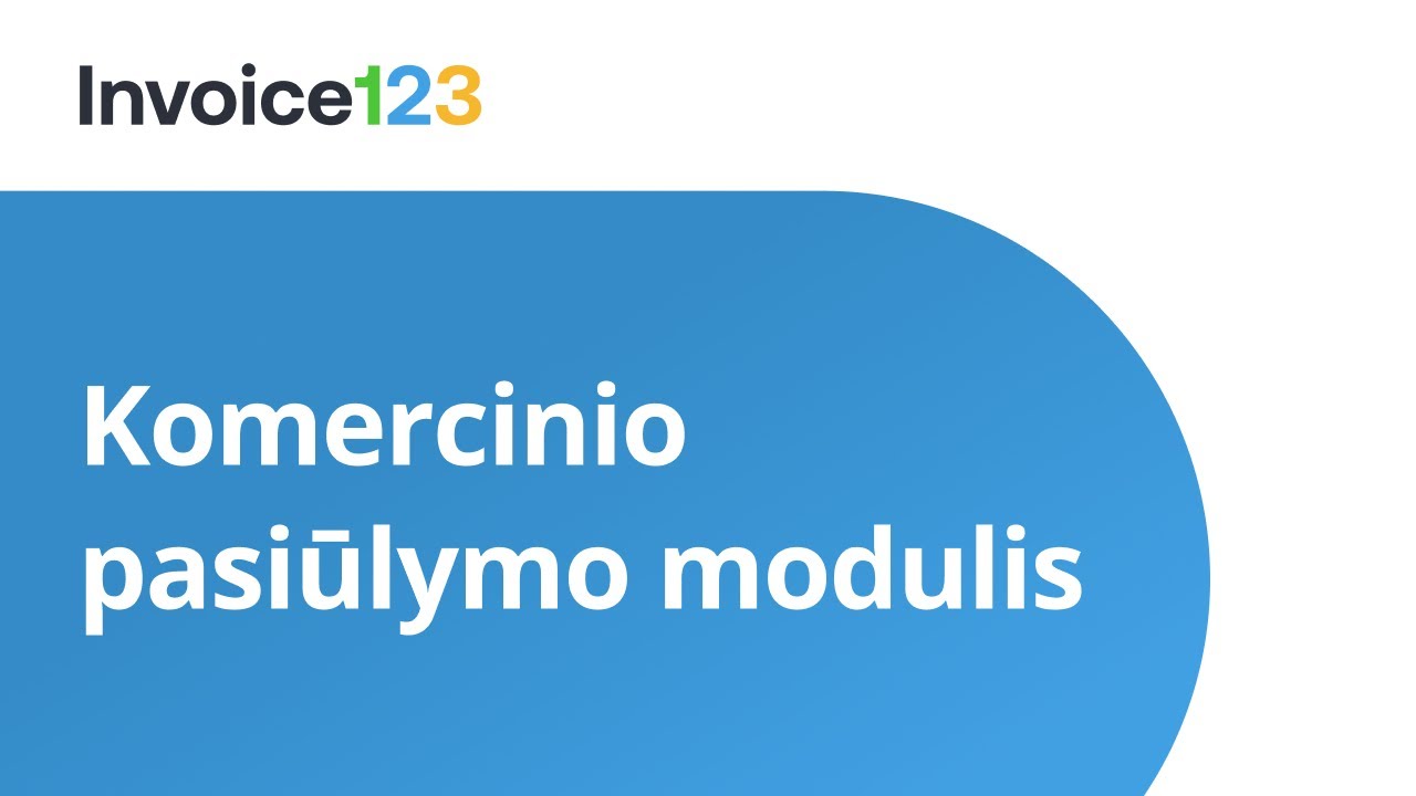 Komercinio pasiūlymo sukūrimas