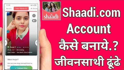 shaadi.com account kaise banaye!! how to create account in shaadi.com!!