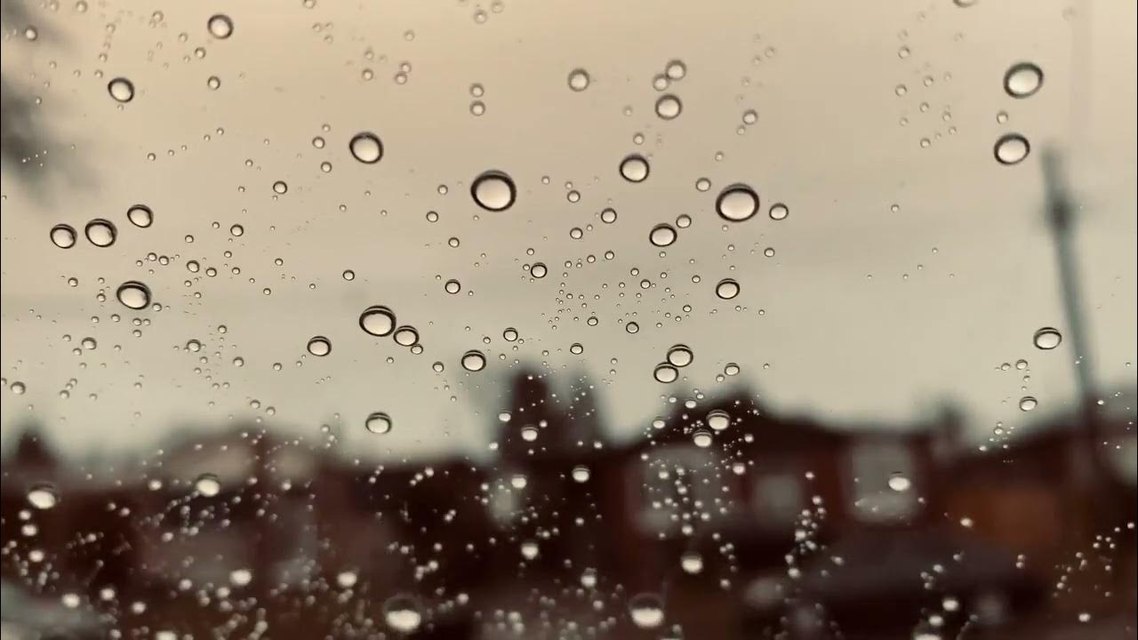 Дождь за окном. Первый дождь. Дождь релакс. Falling Raindrop on the Window.